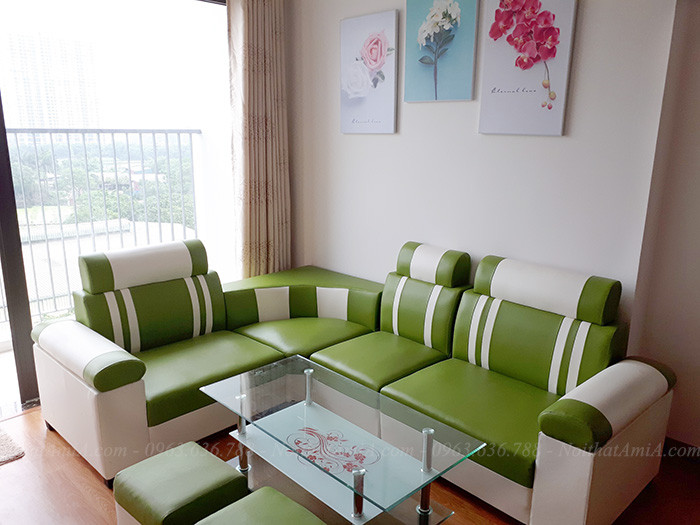 Bộ Sofa Góc Màu Xanh Chuối  Hải Phòng